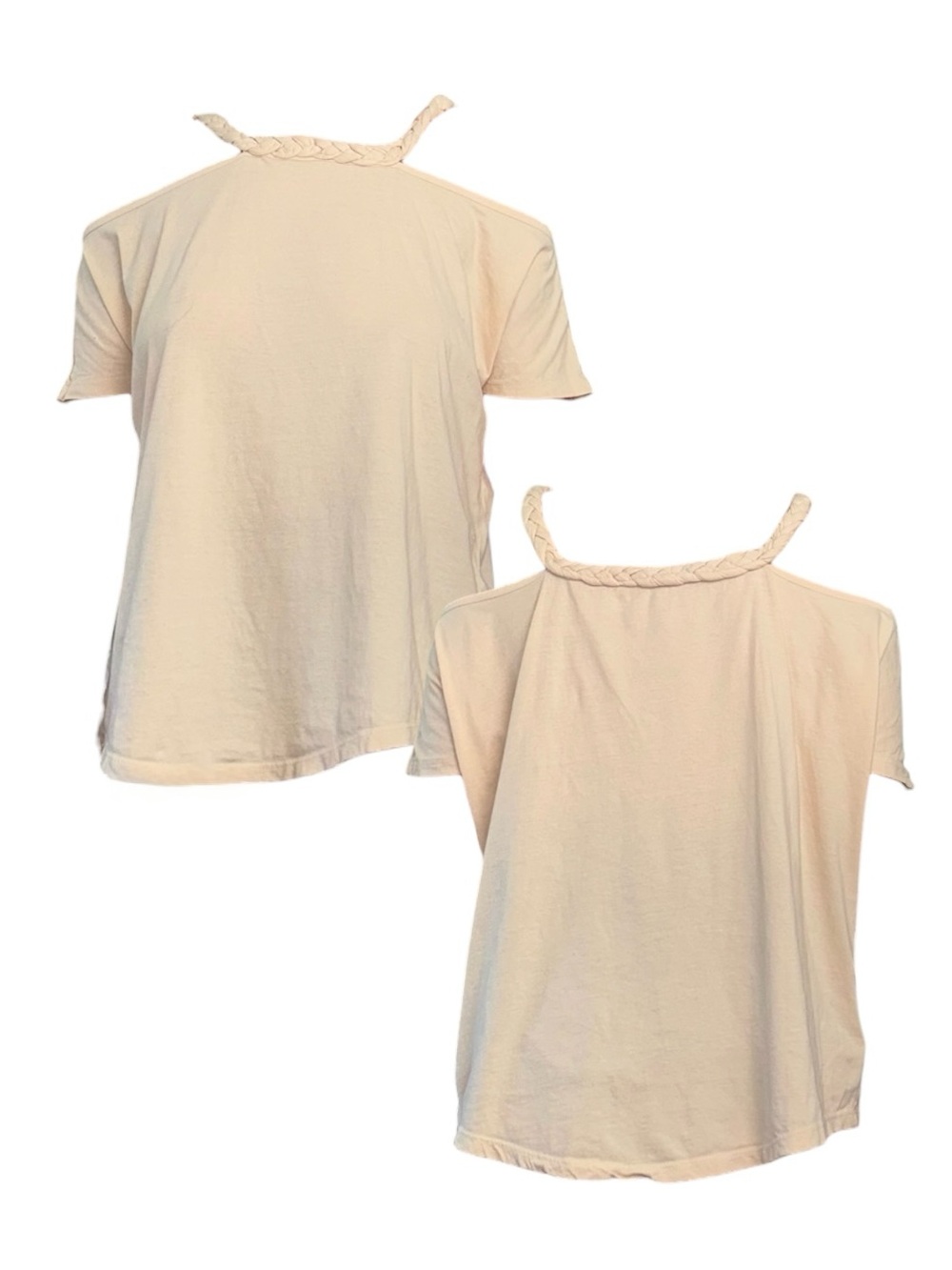 NWOT Braided Strap Off-Shoulder Top